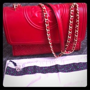 Authentic Tory Burch Fleming bag